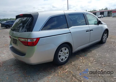 2013 Honda Odyssey Lx из США, поврежденный, VIN 5FNRL5H2XDB001052